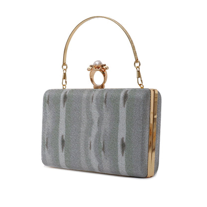 Grey Fancy Clutch C00C20355