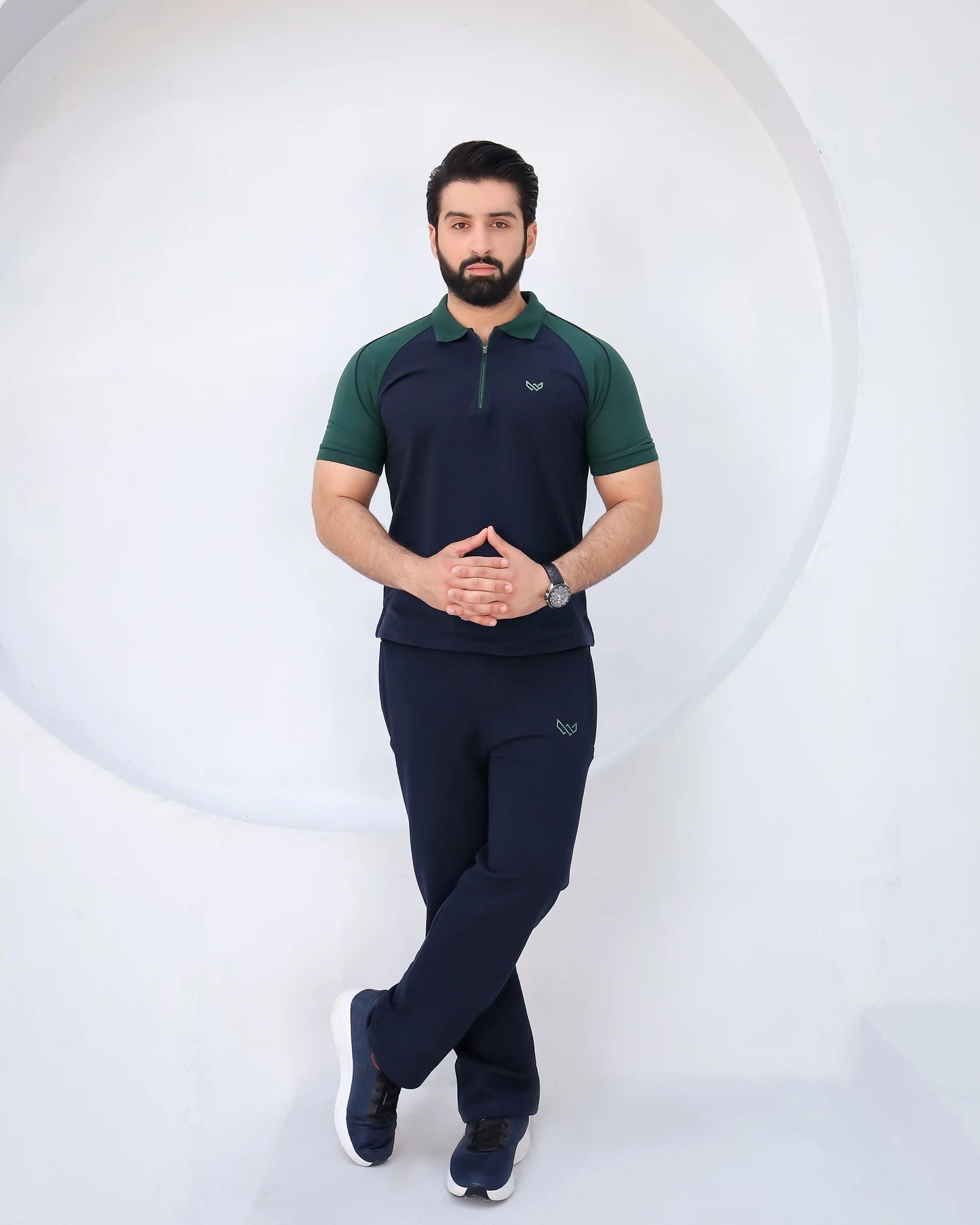 Green Pulse - Premium Cotton Polo Twinset