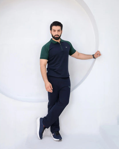 Green Pulse - Premium Cotton Polo Twinset