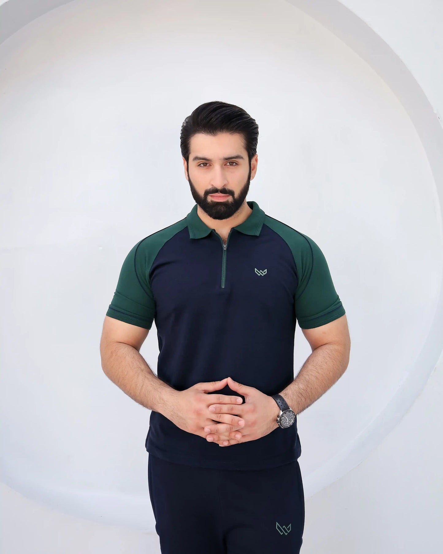 Green Pulse - Premium Cotton Polo Twinset