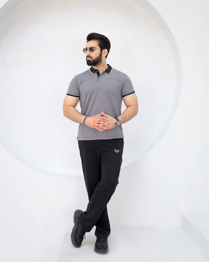 Graphite - Premium Cotton Polo Twinset