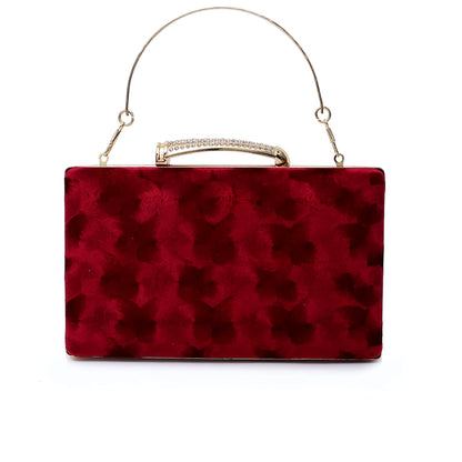 Maroon Fancy Clutch C00C20345