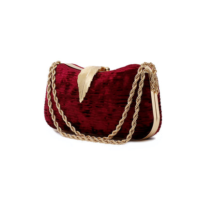 Maroon Fancy Clutch C00C20344