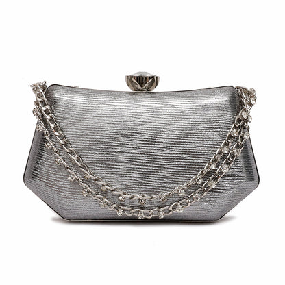 Grey Fancy Clutch C00C20350
