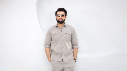 Classic Slate - Premium Safari Suit