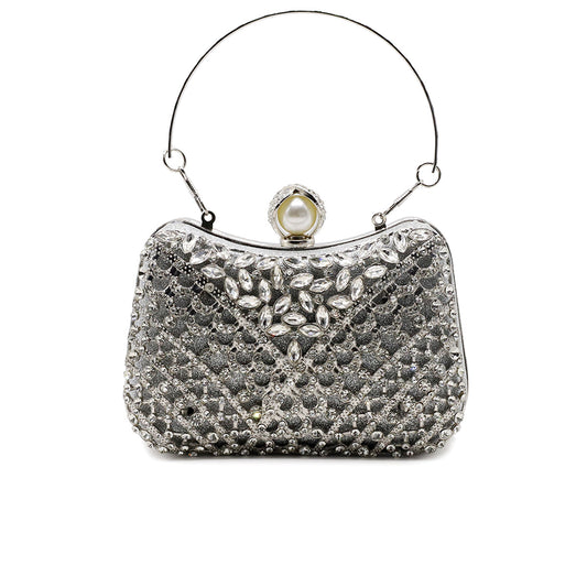Silver Fancy Clutch CLLC20071