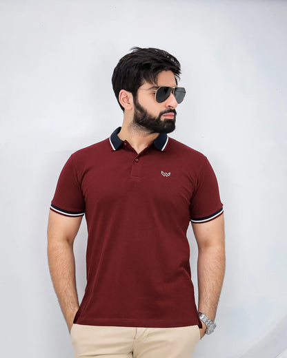 Supremacy Cotton Lycra Polo - Maroon
