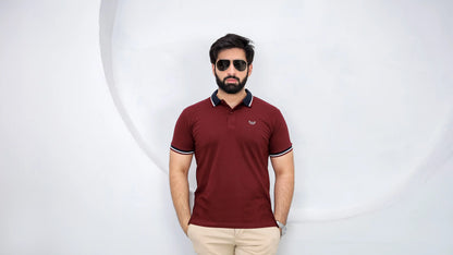 Supremacy Cotton Lycra Polo - Maroon