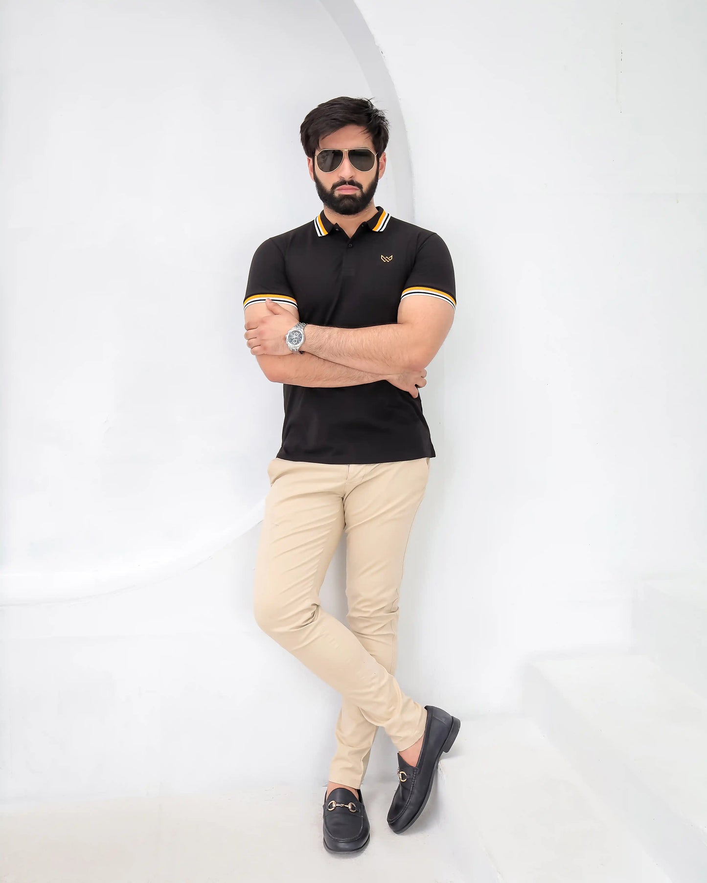 Excellence Black Polo - Premium Cotton