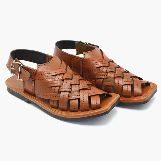 Boys Peshawari Sandal - Mustard