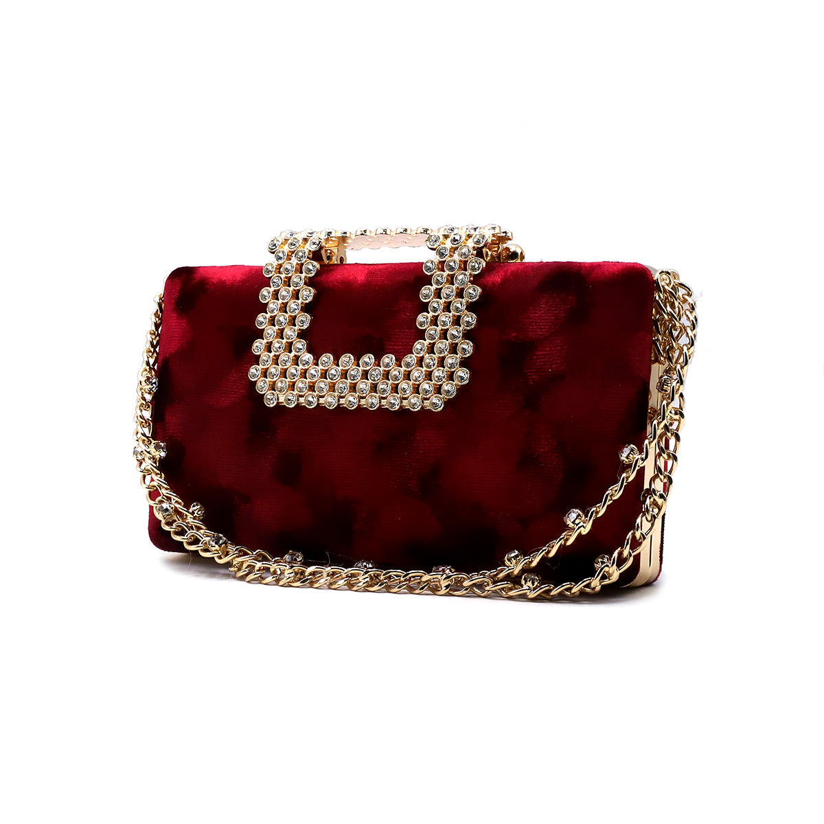 Maroon Casual Clutch C00C20357