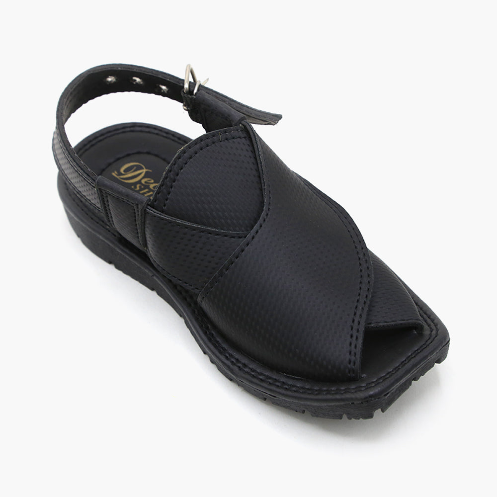 Boys Peshawari Sandal - Black