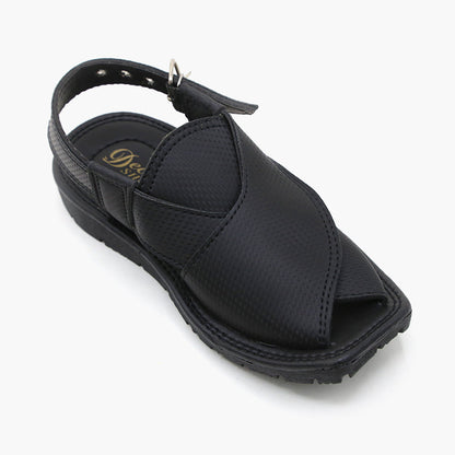 Boys Peshawari Sandal - Black