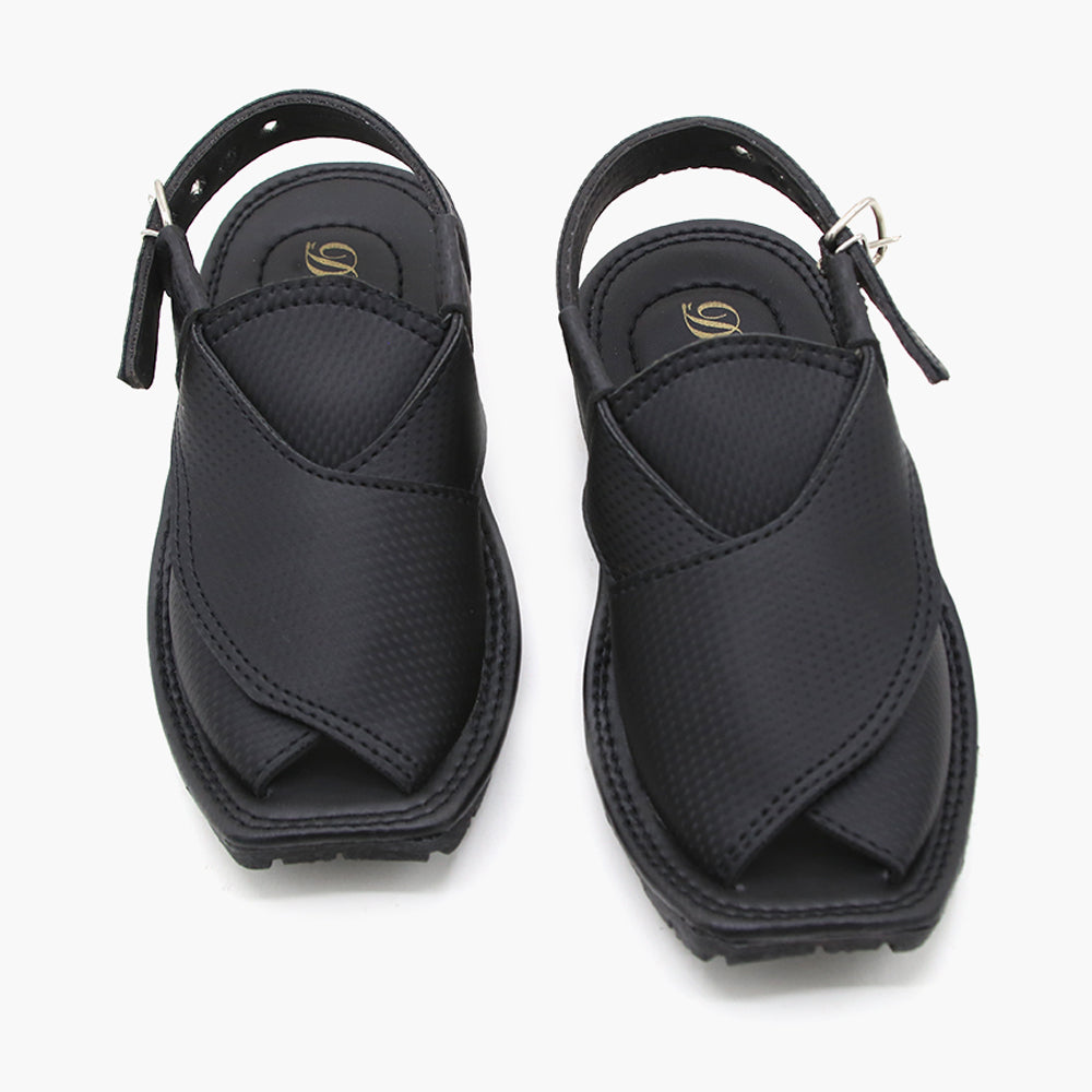 Boys Peshawari Sandal - Black