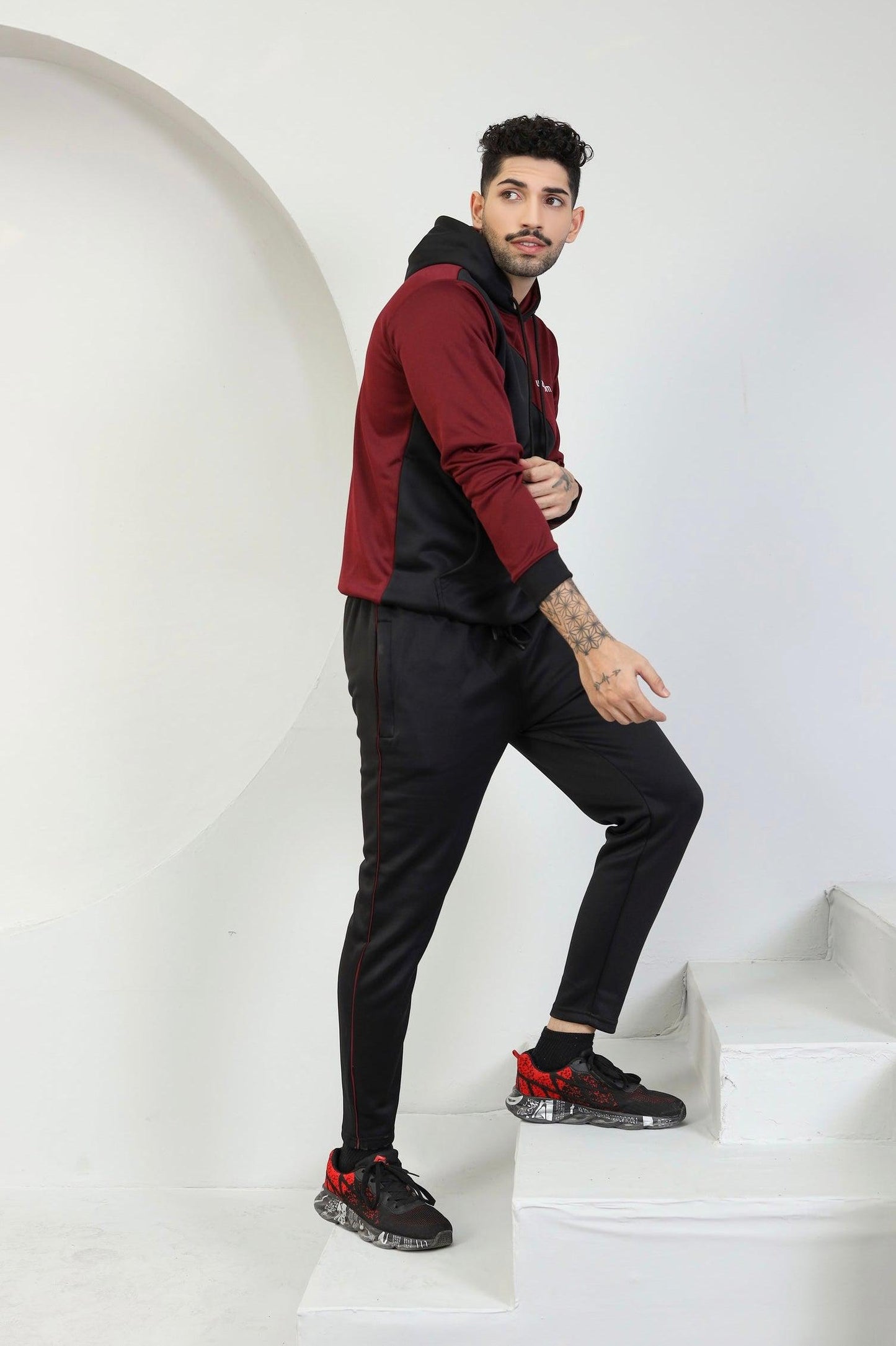 Maroon Max Tracksuit - Burgundy
