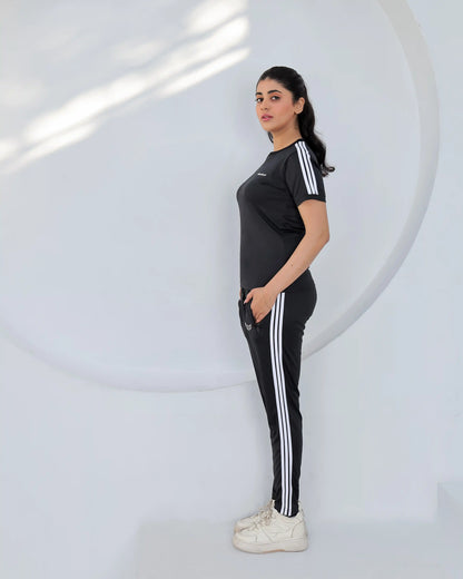 Black Tri-Liner - Dri-Fit Twinset