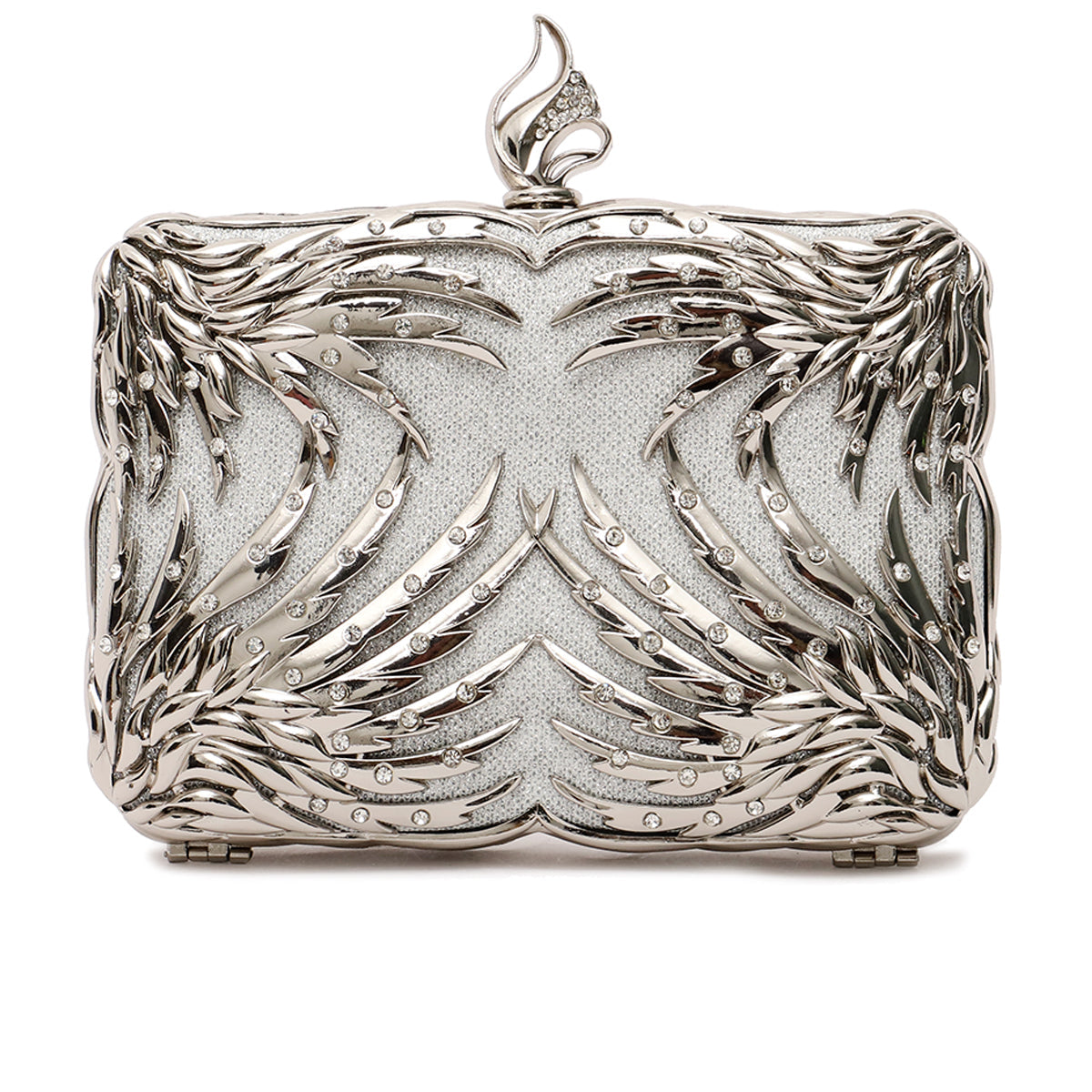 Silver Fancy Clutch CLLC20044