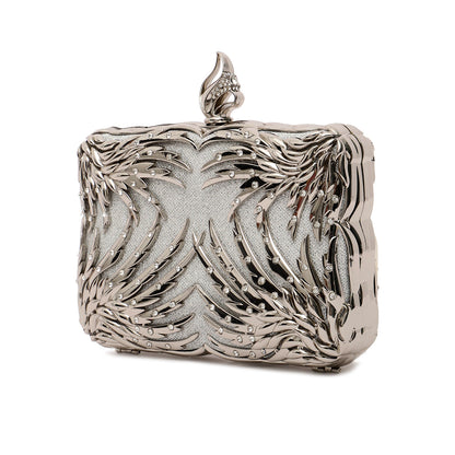 Silver Fancy Clutch CLLC20044