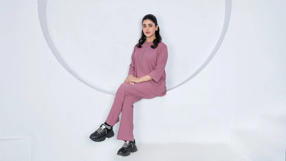 Blush Pink - Relaxed Spendex Co-ord Set