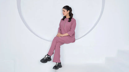 Blush Pink - Relaxed Spendex Co-ord Set