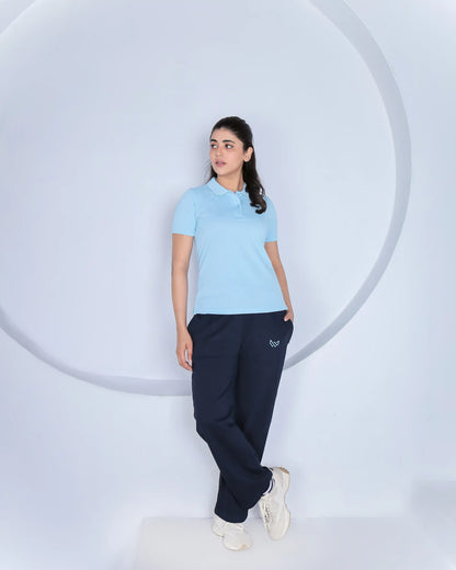 Sky Essence - 100% Cotton Polo Tracksuit