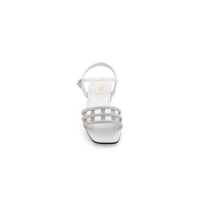 Girls Silver Fancy Sandal KD9757