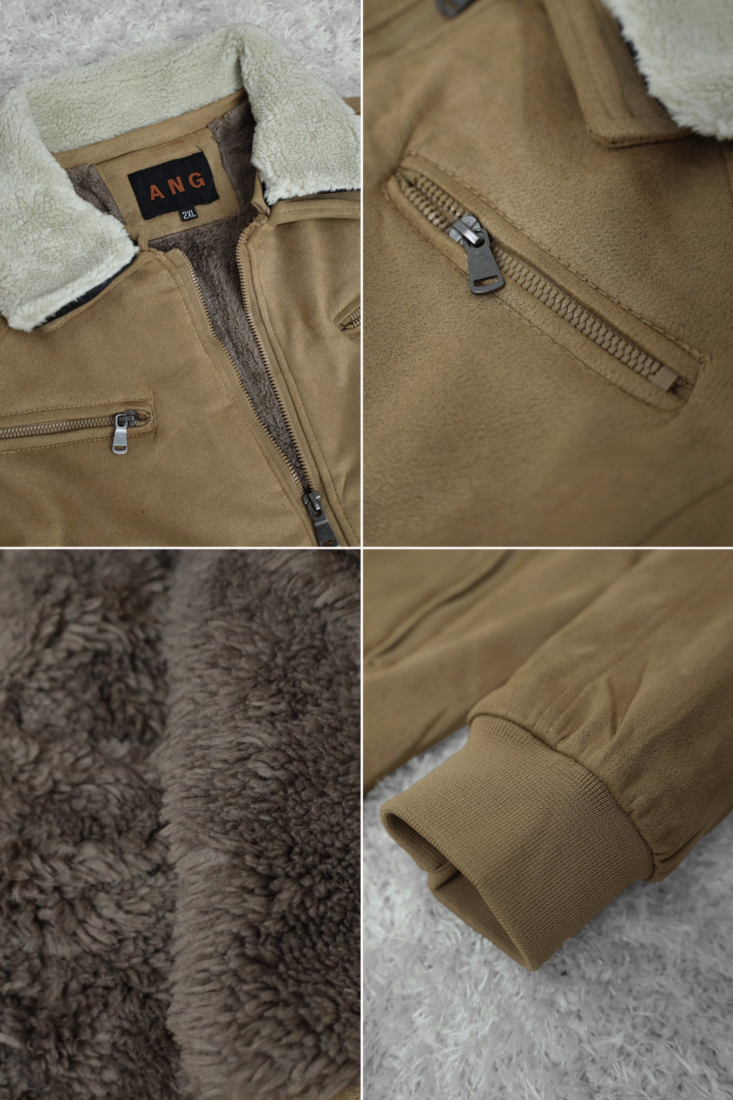Designed To Blow Your Mind Zipper Men's Suede Jacket