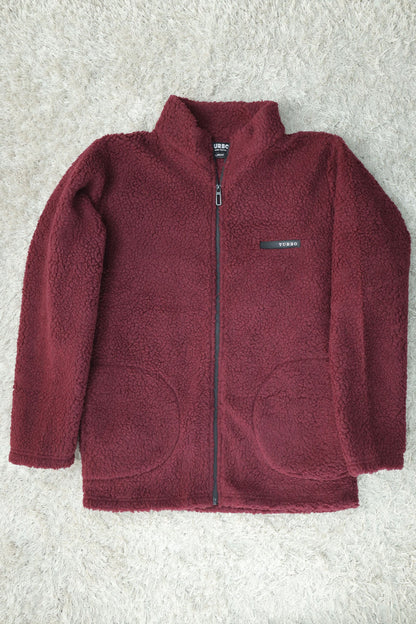 Turbo Zipper Style Sherpa Fleece Light Weight Jacket