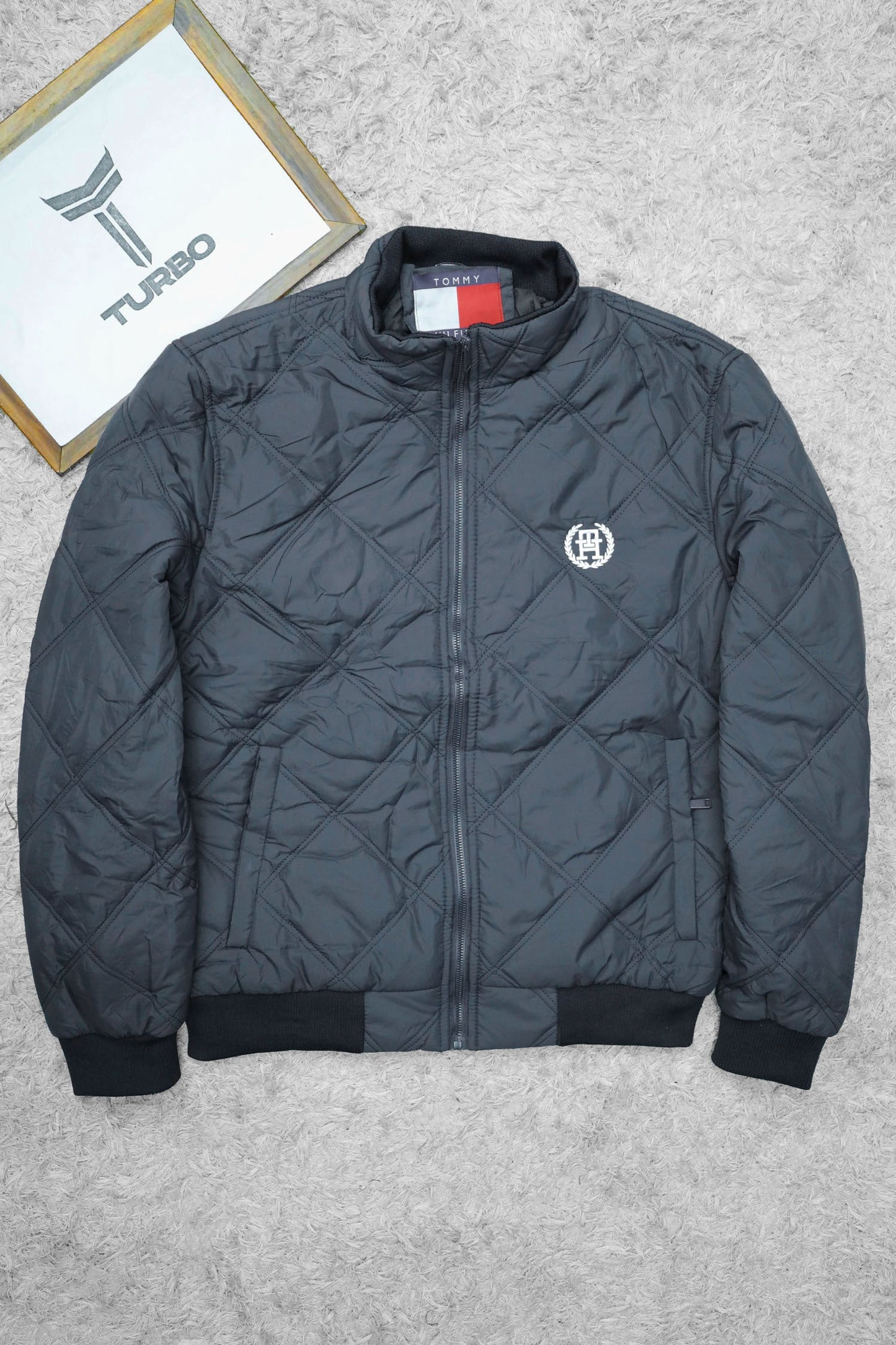 Tmy Hlfgr Warm Diamond Stitch Imported Puffer Jacket