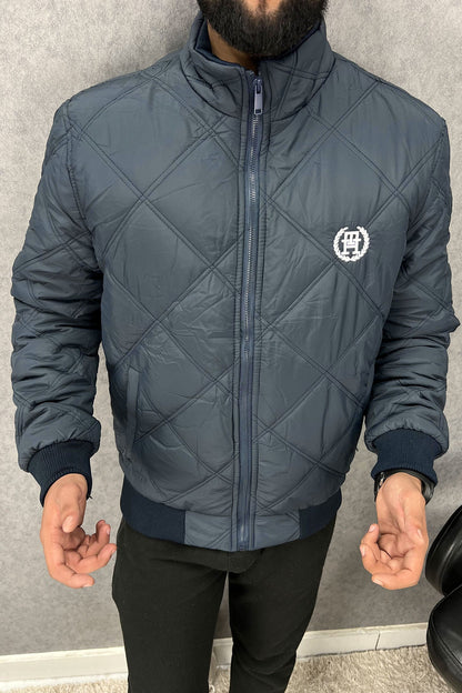 Tmy Hlfgr Warm Diamond Stitch Imported Puffer Jacket