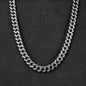 12mm Silver flex Beaded Miami Cuban chain -316L