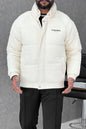 Warm Motif Pattern Padded Imported Puffer Jacket