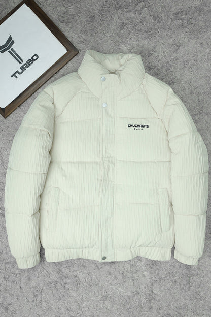 Warm Motif Pattern Padded Imported Puffer Jacket