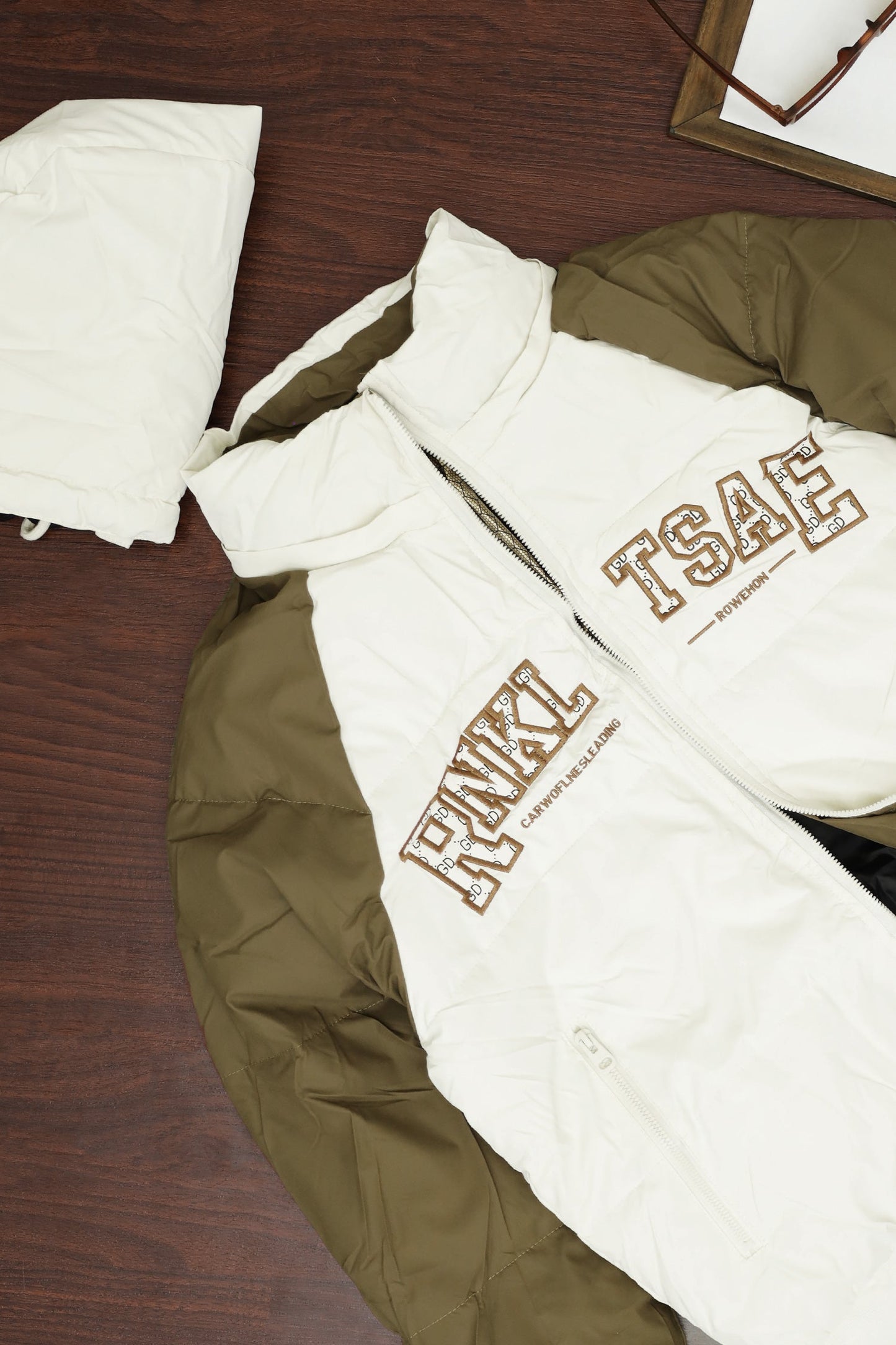 Trendy House Contrast Tone Premium Imported Puffer Jacket