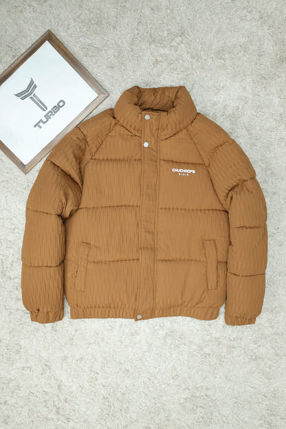 Warm Motif Pattern Padded Imported Puffer Jacket
