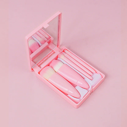 5 Pcs Plastic Box Brushes Set