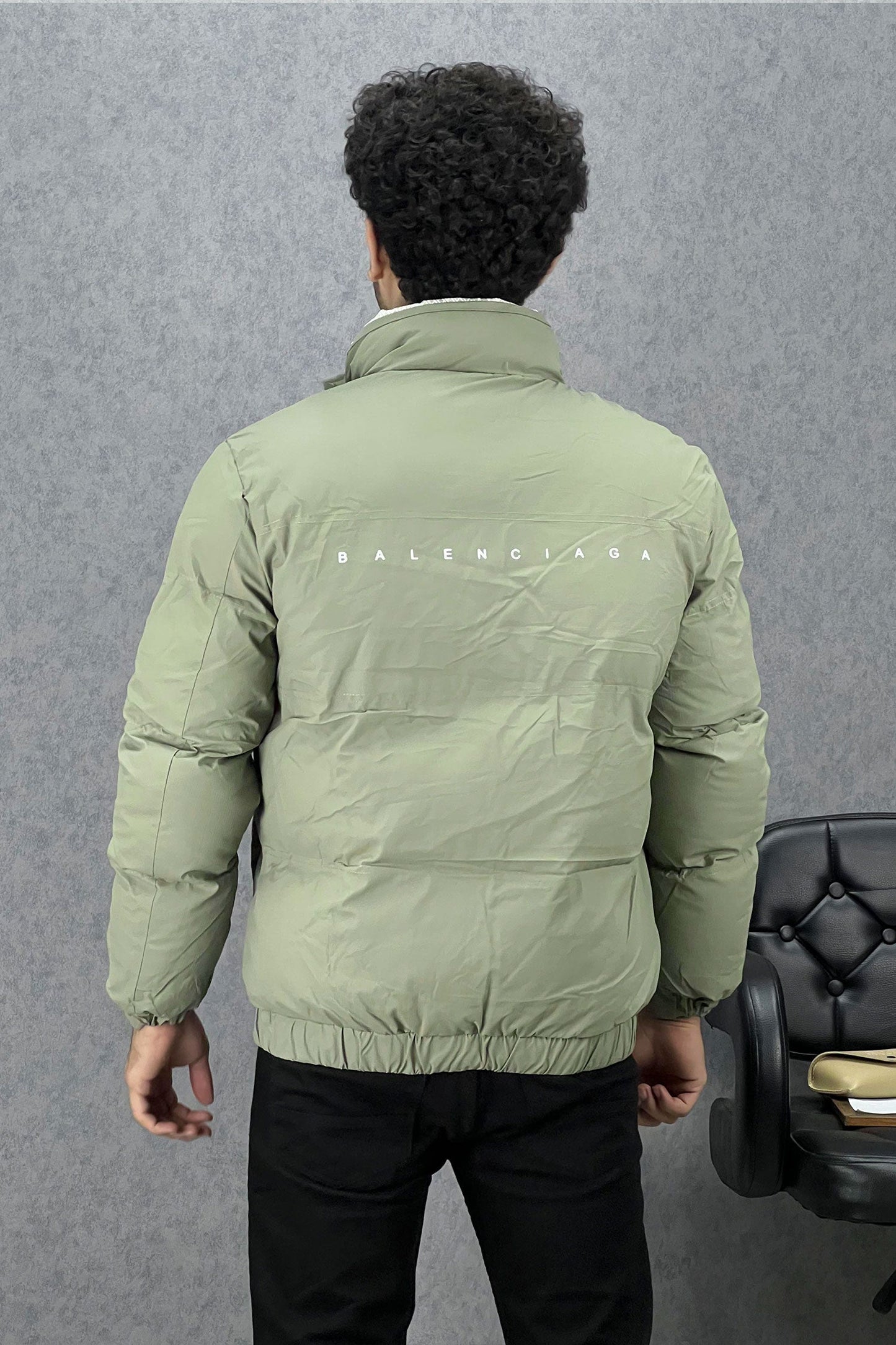 Premium Mock Neck Imported Puffer Jacket