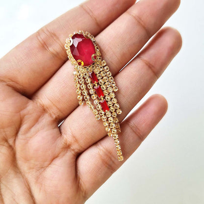 Serena Earrings (Red)
