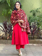 All Over Floral Embroidered Velvet Dupatta
