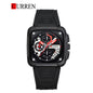 CURREN 8461 Men's Rubber Straps Watch