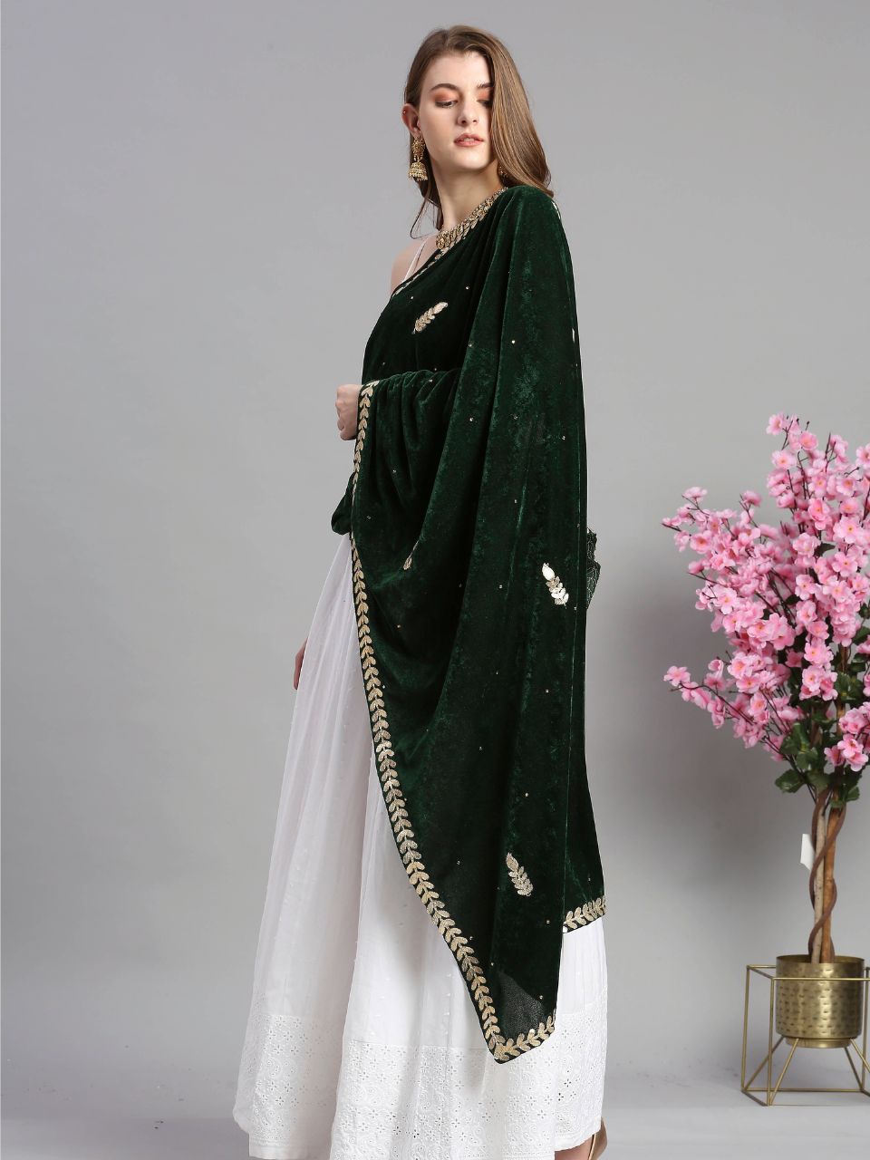 Gotta Patti Work Velvet Dupatta