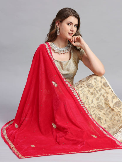 Gotta Patti Work Velvet Dupatta