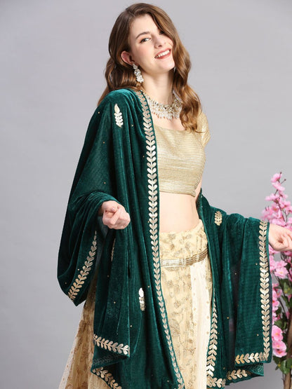 Gotta Patti Work Velvet Dupatta