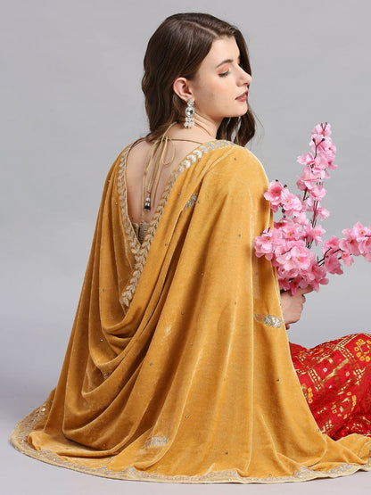Gotta Patti Work Velvet Dupatta