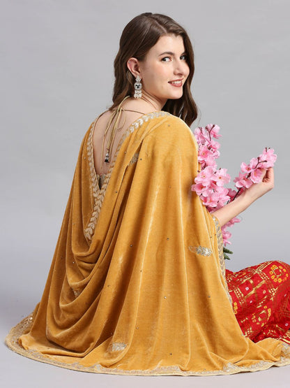 Gotta Patti Work Velvet Dupatta