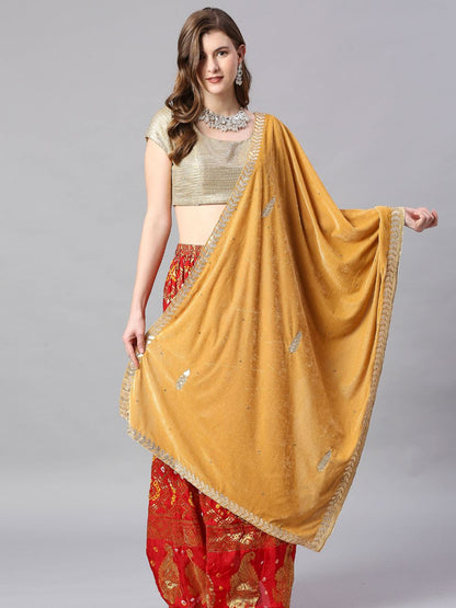 Gotta Patti Work Velvet Dupatta