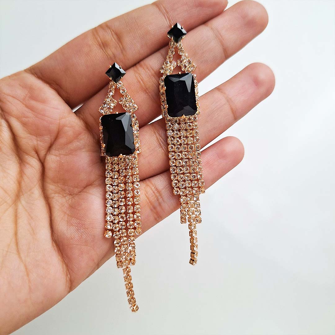 Velina Earrings (Black)