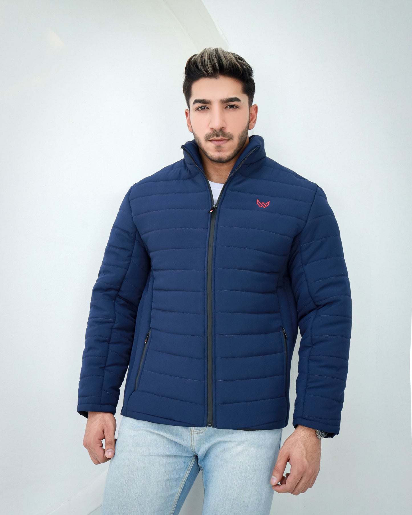 Bomber Quilted Jacket - Navy