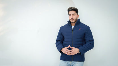 Bomber Quilted Jacket - Navy
