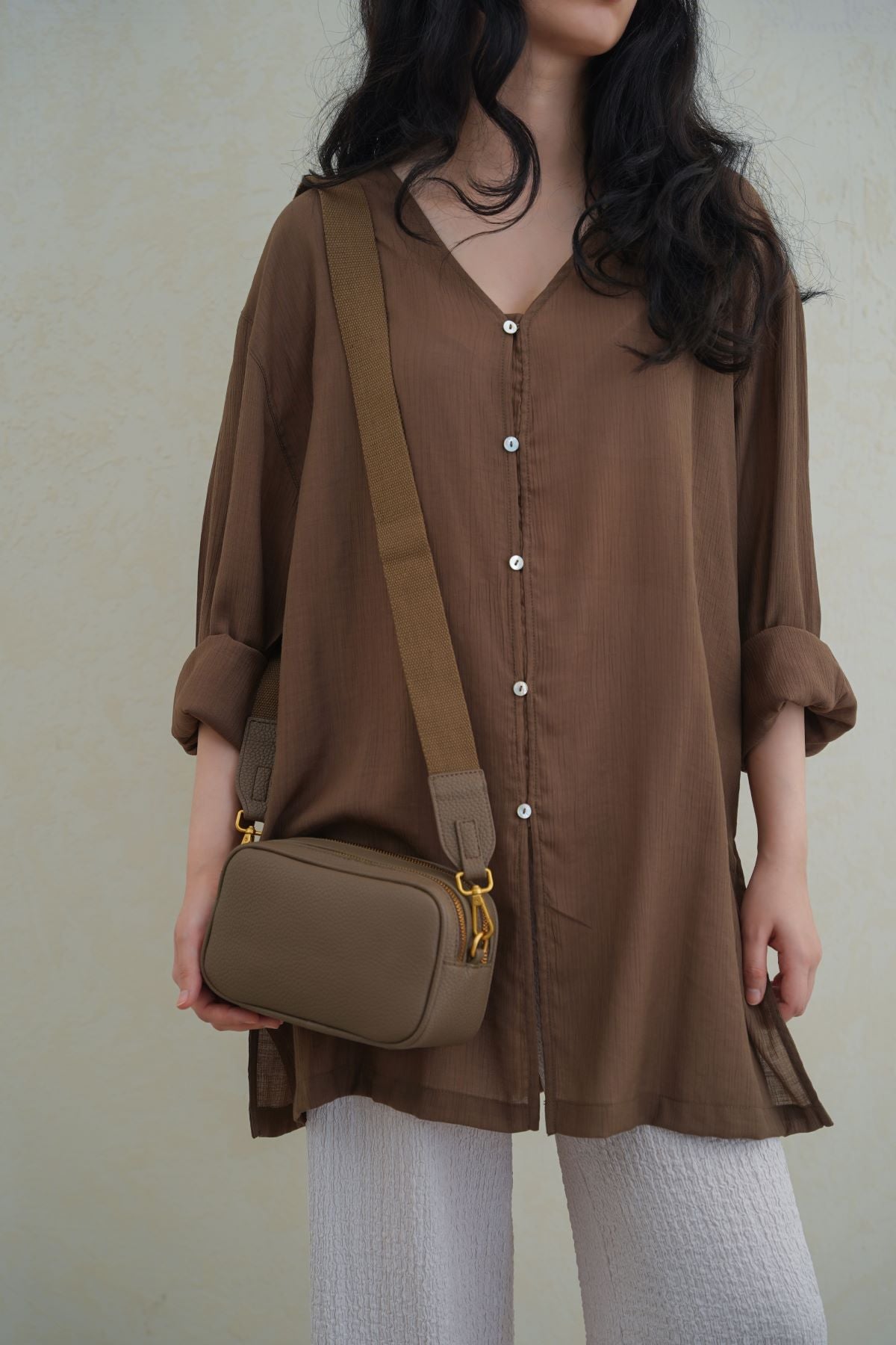 MEZZEH DOUBLE-ZIP CROSSBODY